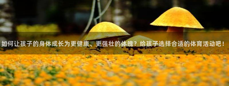 风速体育在线观看：如何让孩子的身体成长为更健康、更强壮的体魄？给孩子选择合适的体育活动吧！